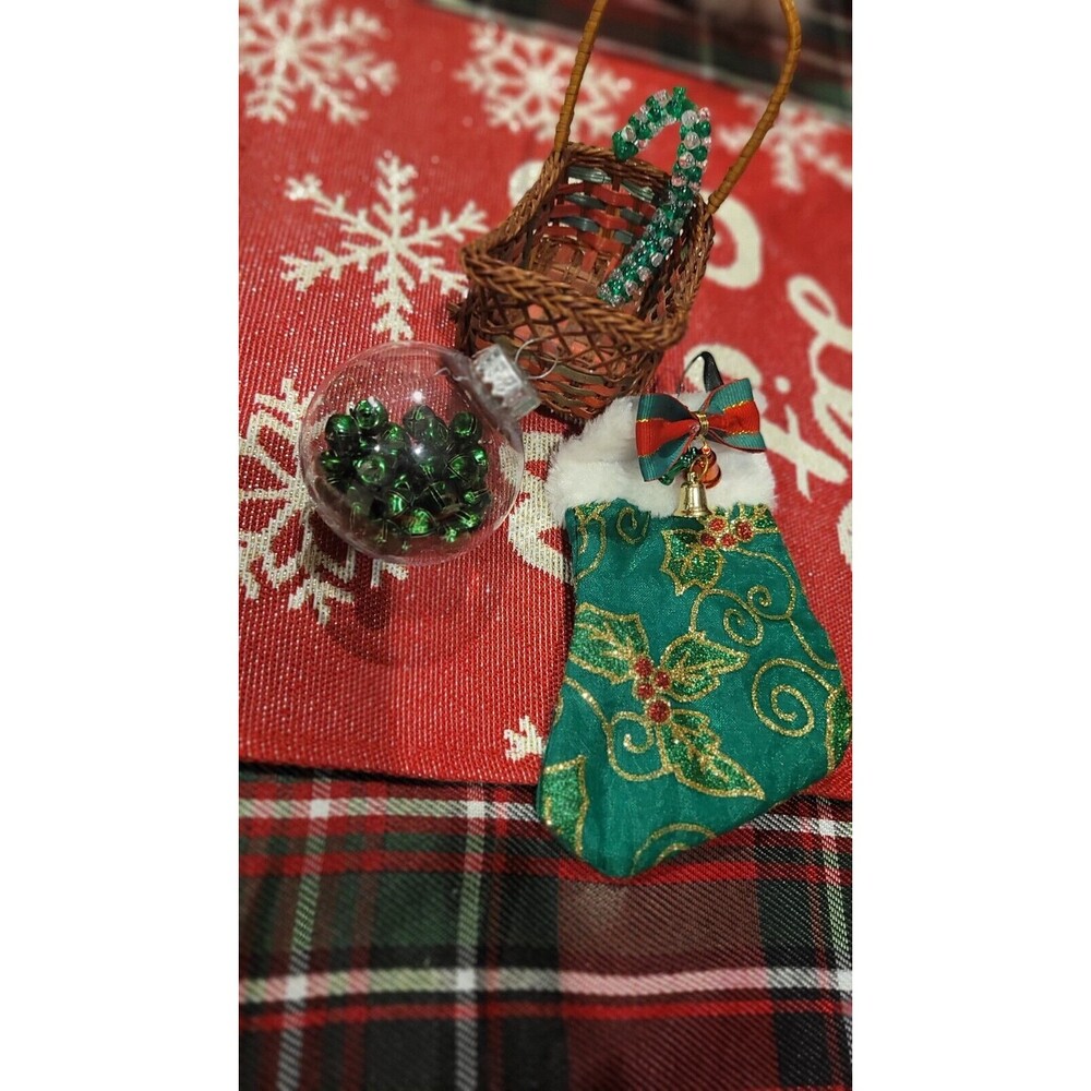 Christmas Batch Of Green Tree Ornaments
